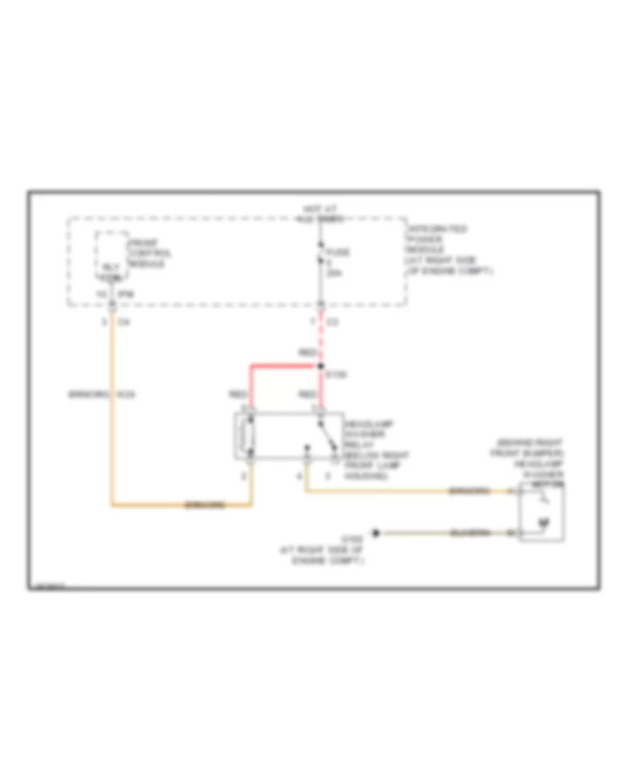 схема шайбы фары для Dodge Magnum SE 2007