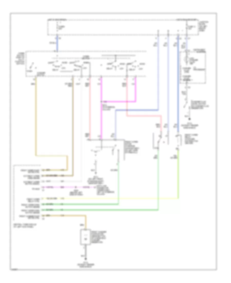 Электросхема стеклоочистителя, дворников и омывателя для Dodge Dakota 2004
