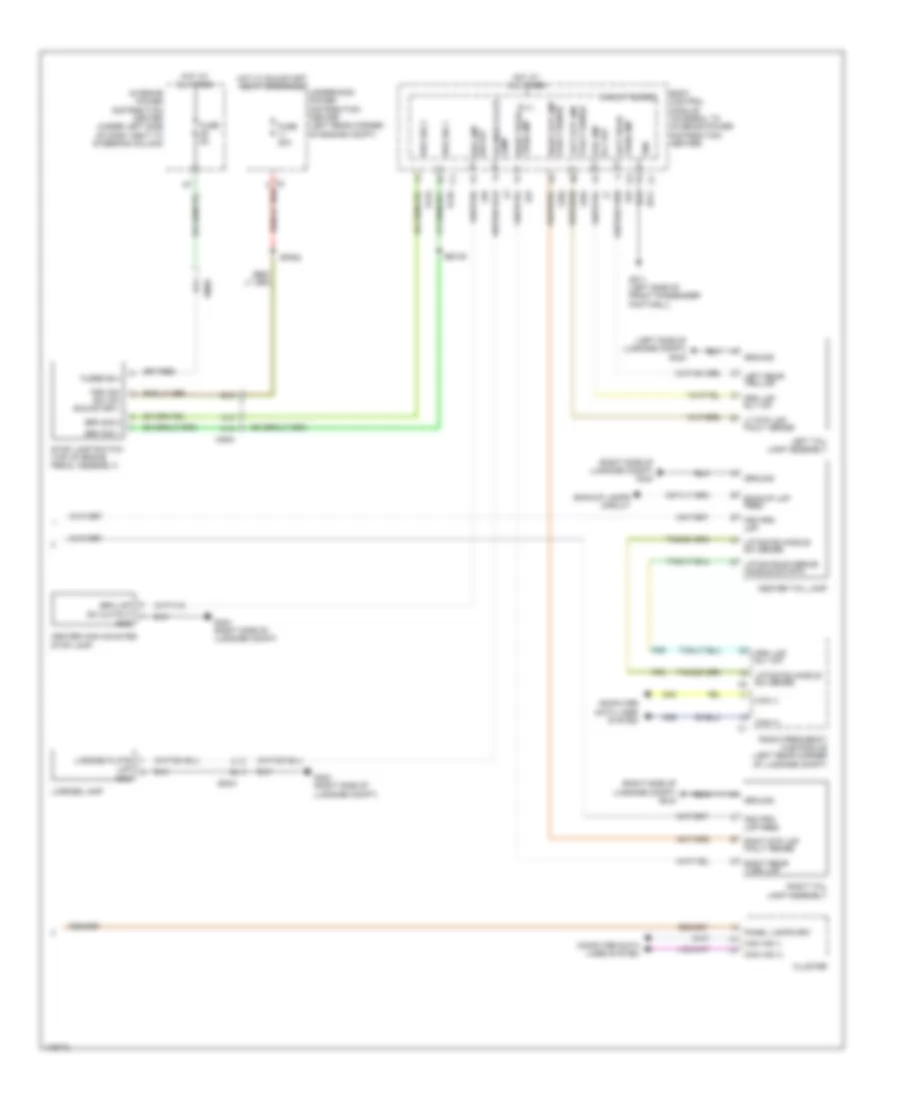 Exterior Lamps Wiring Diagram 2 of 2 for Dodge Dart Aero 2014