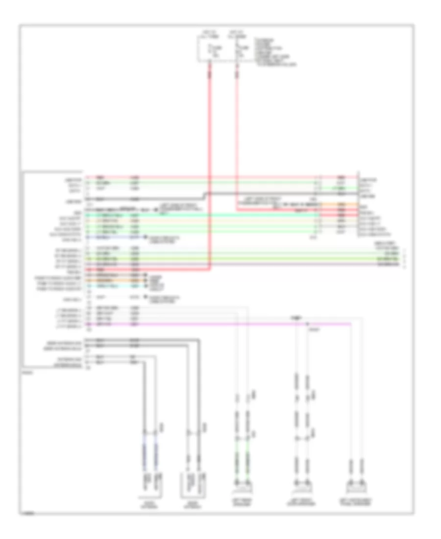 Radio Wiring Diagram, Premium without Amplifier (1 of 3) for Dodge Dart Aero 2014