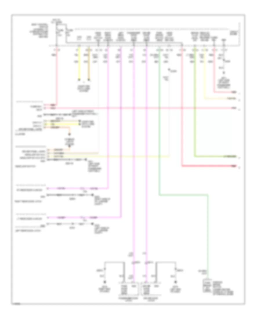 Warning Systems Wiring Diagram 1 of 2 for Dodge Dart Aero 2014