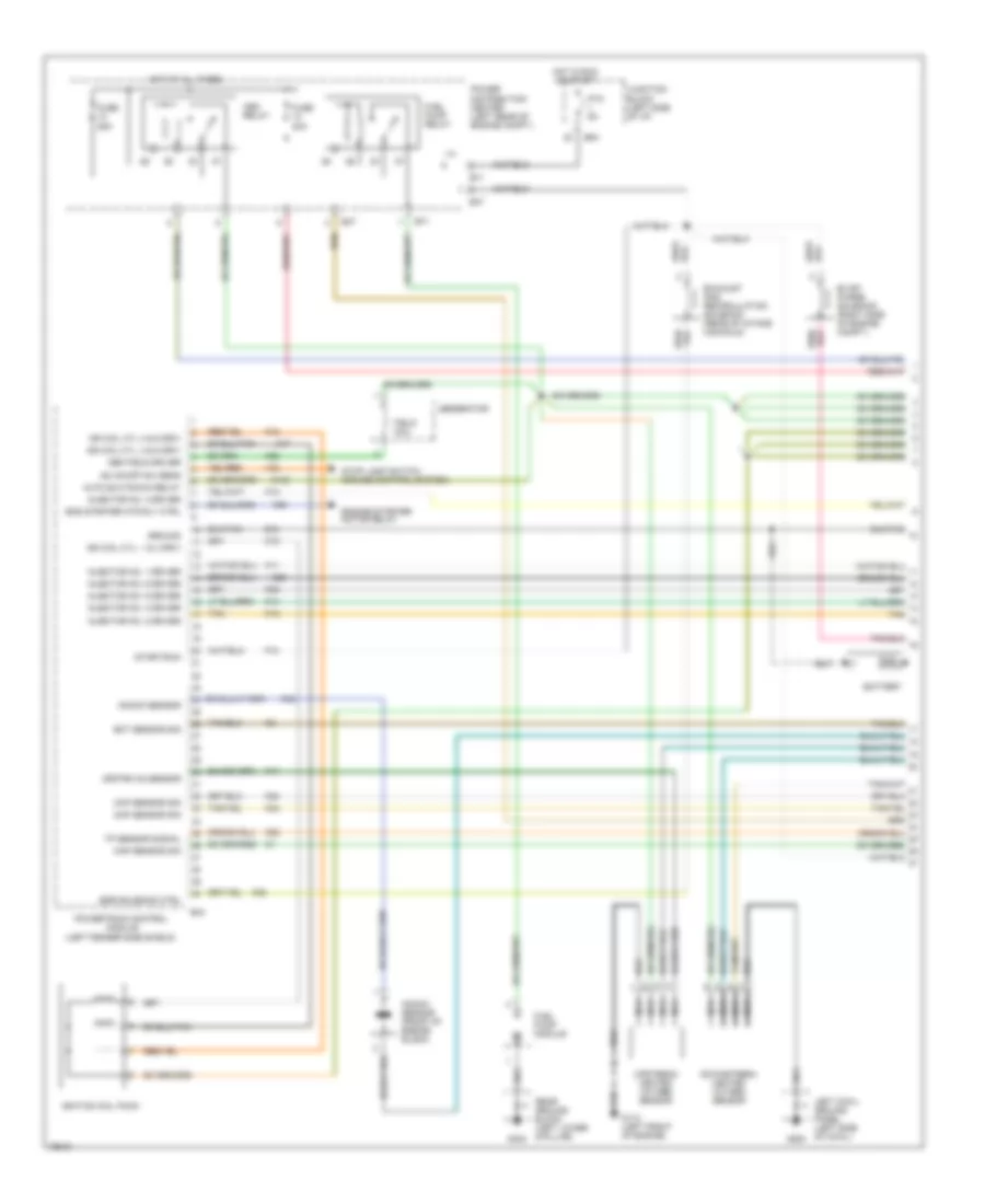 3.8L, Engine Performance Wiring Diagrams (1 of 3) for Dodge Caravan LE 1996