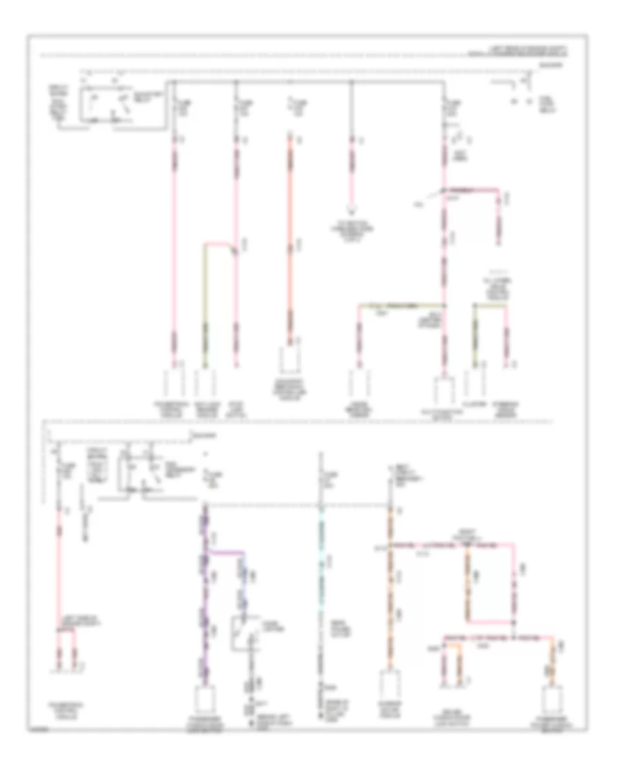 Power Distribution Wiring Diagram (3 of 4) for Dodge Journey SXT 2010