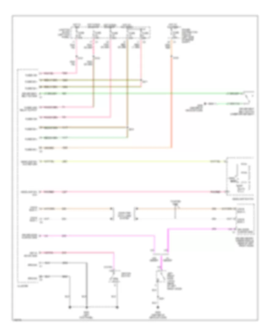 Warning Systems Wiring Diagram for Dodge Durango 2004