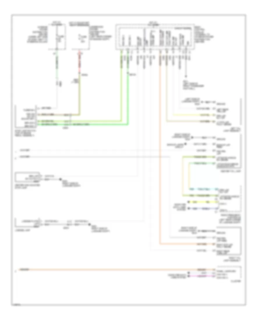 Exterior Lamps Wiring Diagram 2 of 2 for Dodge Dart GT 2014