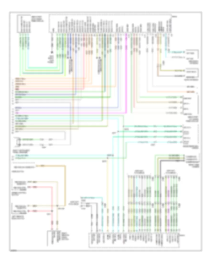 Navigation Wiring Diagram, Premium (2 of 3) for Dodge Journey SXT 2012