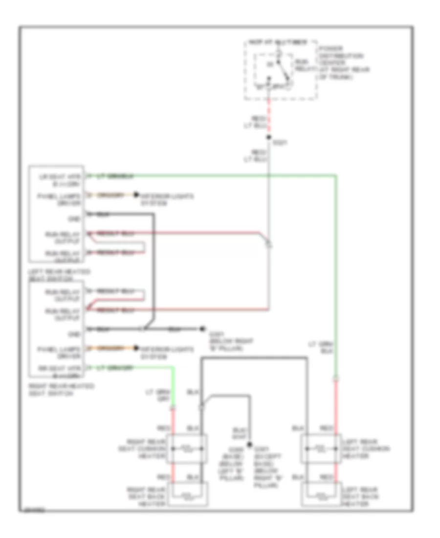 Rear Heated Seats Wiring Diagram for Dodge Magnum SXT 2007