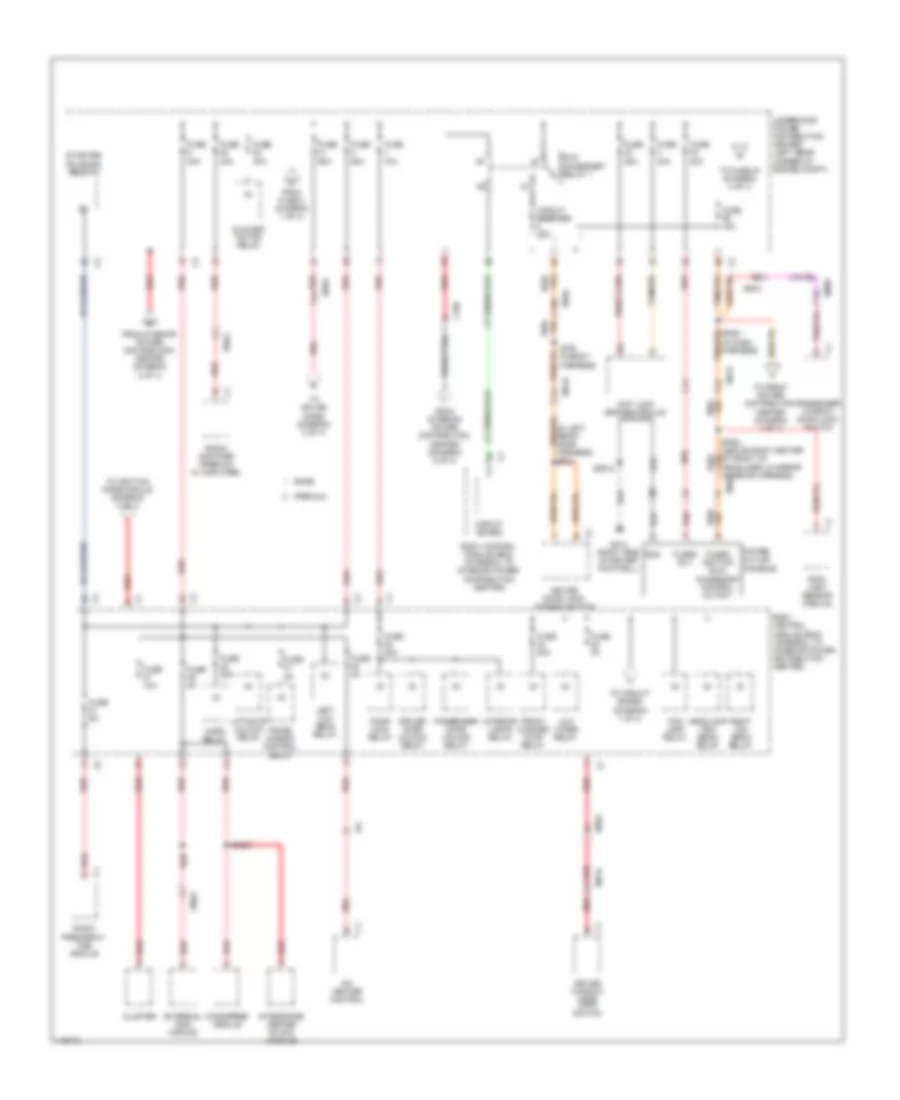 Power Distribution Wiring Diagram (3 of 4) for Dodge Dart Limited 2014