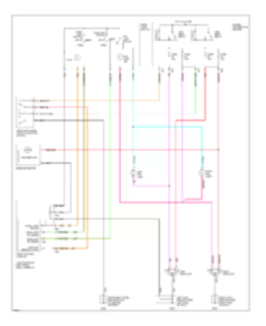 HeadlampsFog Lamps Wiring Diagram, without DRL for Dodge Grand Caravan 1996