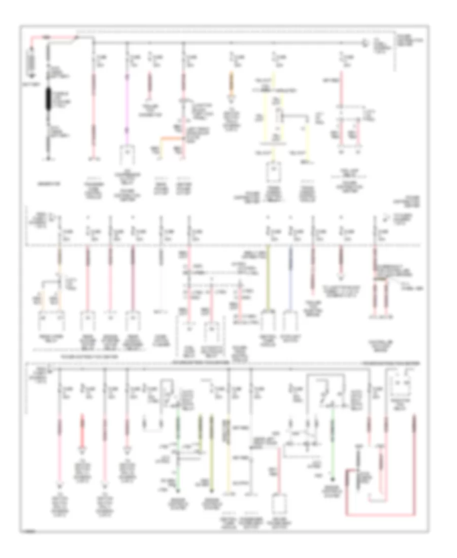 Power Distribution Wiring Diagram 1 of 3 for Dodge Durango R T 2002
