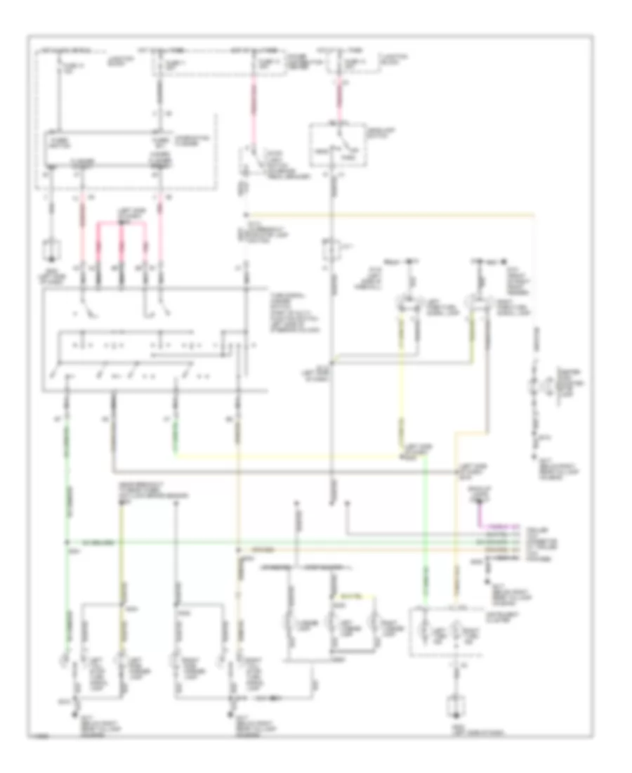 Exterior Lamps  Trailer connector Wiring Diagram for Dodge Ram Wagon B1500 1999