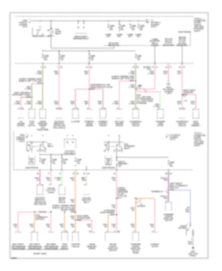 Power Distribution Wiring Diagram (2 of 3) for Dodge Nitro RT 2007