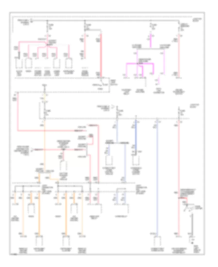 Power Distribution Wiring Diagram 3 of 3 for Dodge Ram Wagon B1999 2500