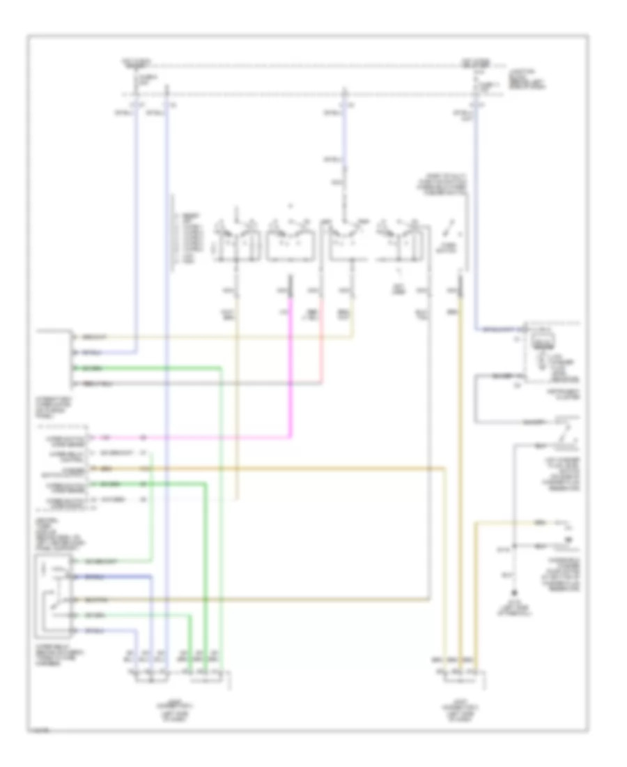 Электросхема стеклоочистителя, дворников и омывателя, Highline для Dodge Ram Wagon B2500 1999
