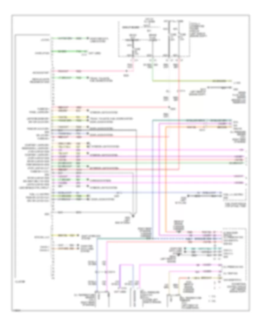 Instrument Cluster Wiring Diagram 1 of 2 for Dodge Avenger SE 2013