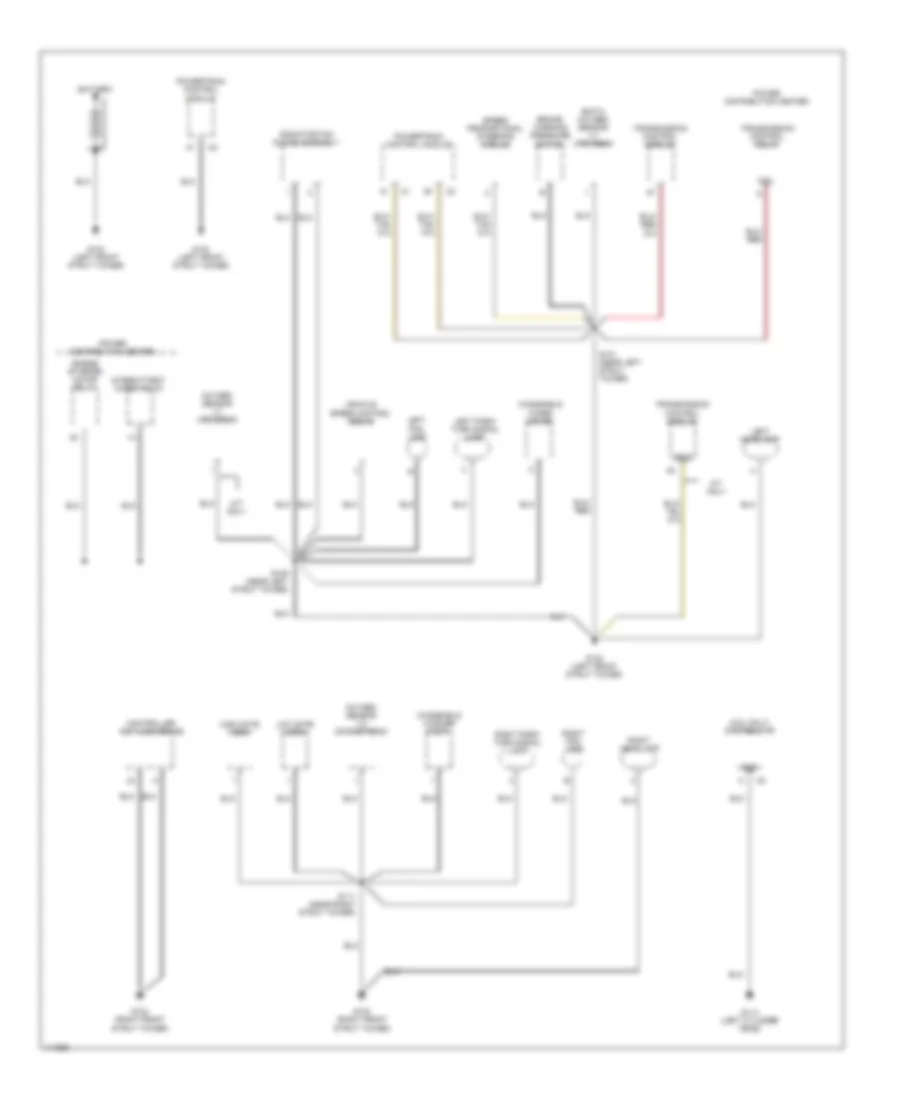 Ground Distribution Wiring Diagram 1 of 2 for Dodge Stratus 1999