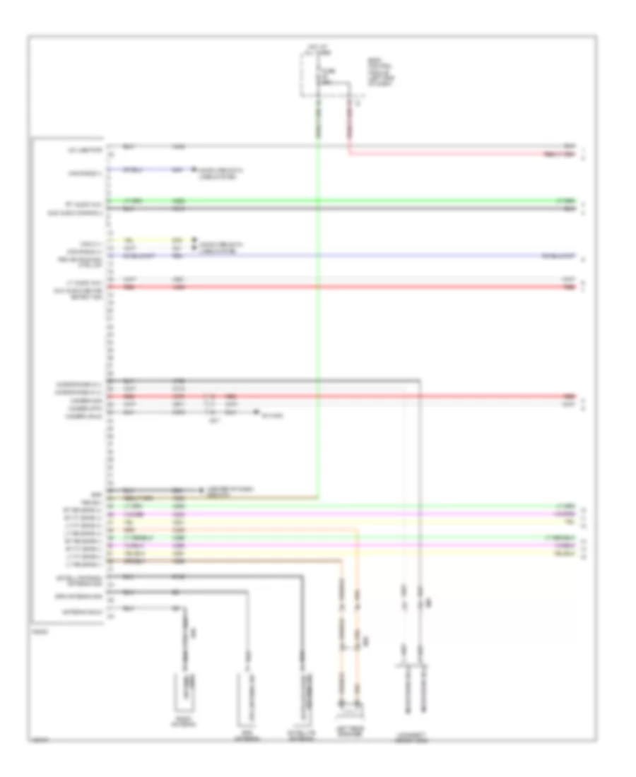 Электросхема навигации GPS, стандартная комплектация (1 из 2) для Fiat 500L Trekking 2014