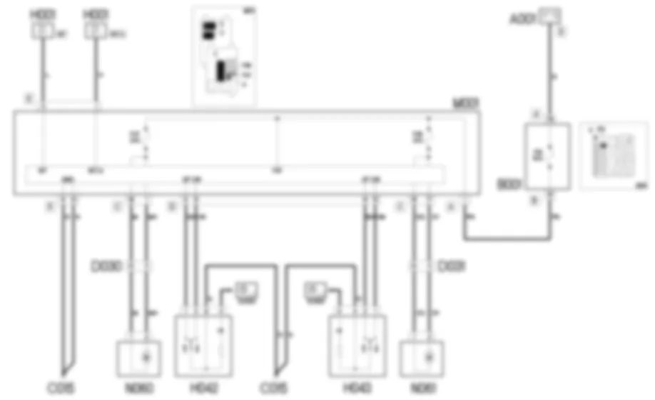LEVE-VITRES AV - SCHEMA ELECTRIQUE Fiat 500 1.4 16v  