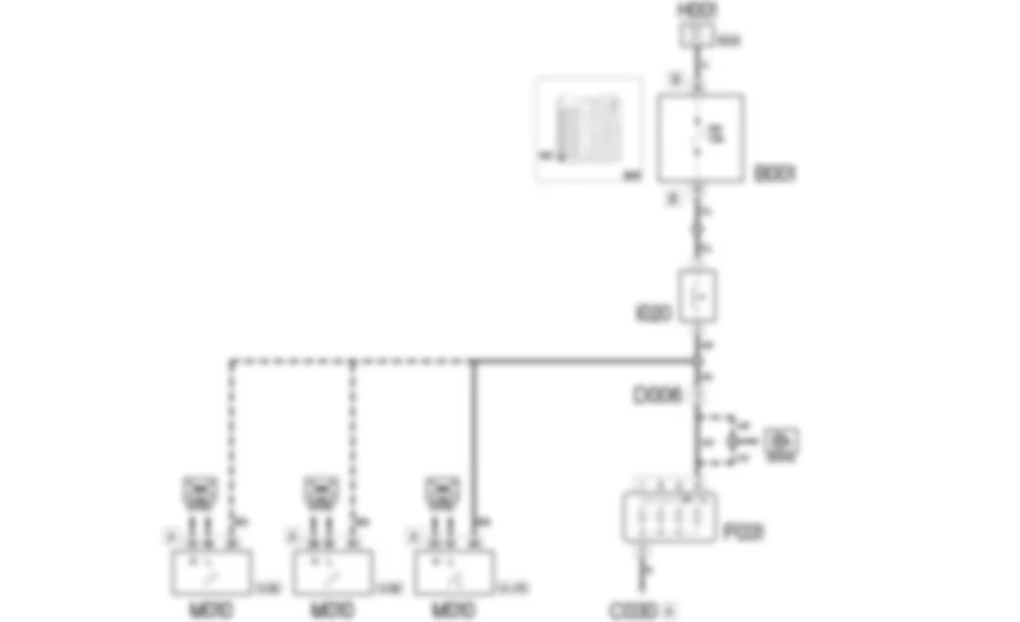FEUX DE RECUL - SCHEMA ELECTRIQUE Fiat 500 1.4 16v  