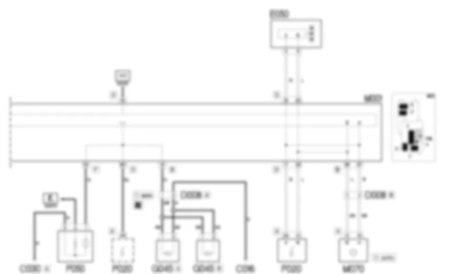 ECLAIRAGE DES INSTRUMENTS - SCHEMA ELECTRIQUE Fiat 500 1.4 16v  