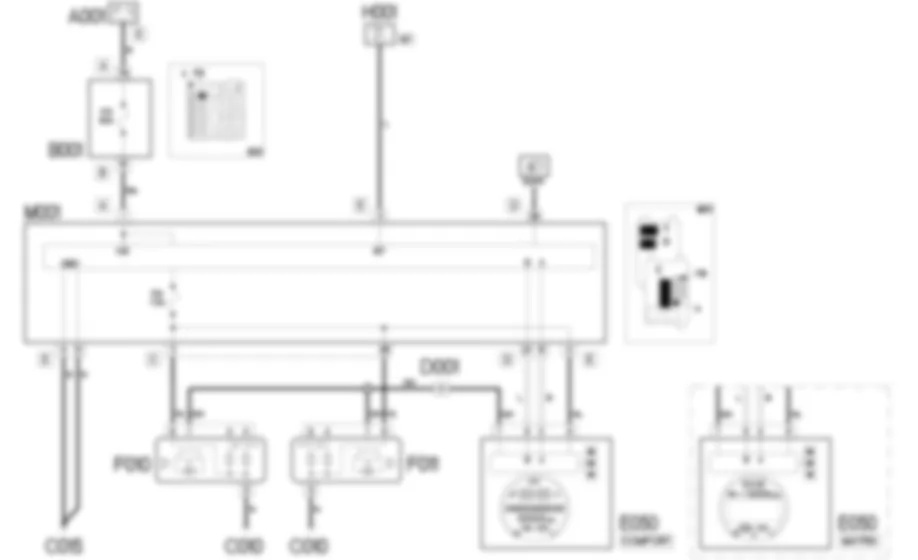 REGULADOR DE ORIENTACION FAROS - ESQUEMA ELECTRICO Fiat 500 1.3 Multijet  