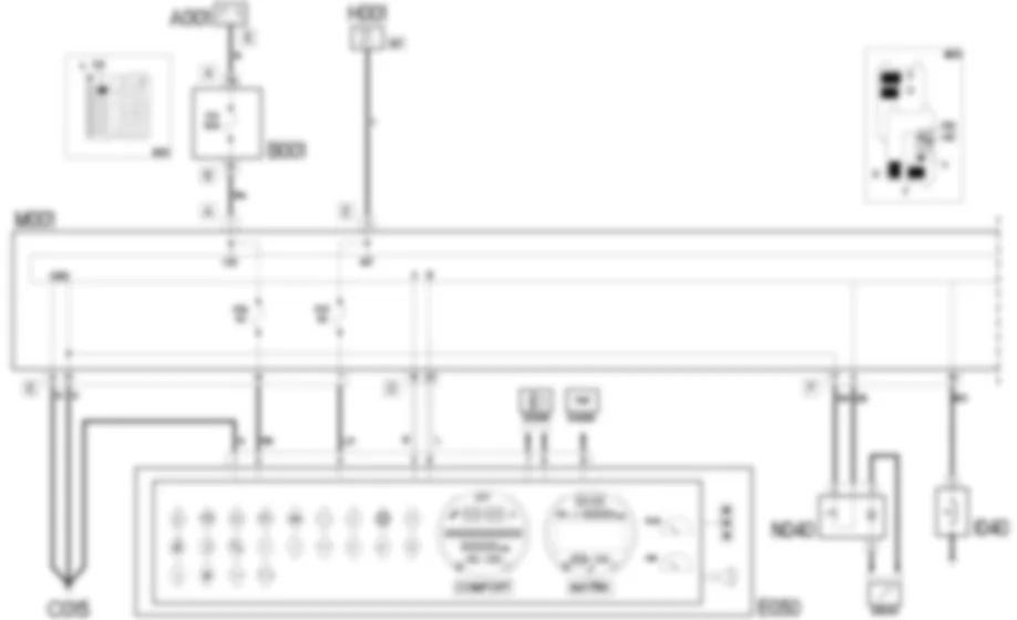 COMBINE DE BORD - SCHEMA ELECTRIQUE Fiat 500 1.4 16v  