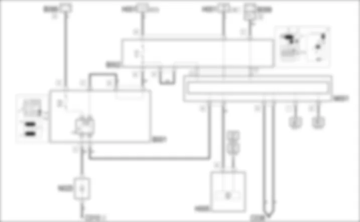 SPRYSKIWACZE REFLEKTOROW - SCHEMAT ELEKTRYCZNY Fiat BRAVO 1.9 JTD 8v  