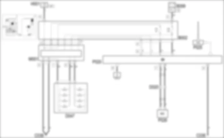 RADIOTELEFON ZINTEGROWANY - SCHEMAT ELEKTRYCZNY Fiat BRAVO 1.9 JTD 8v  