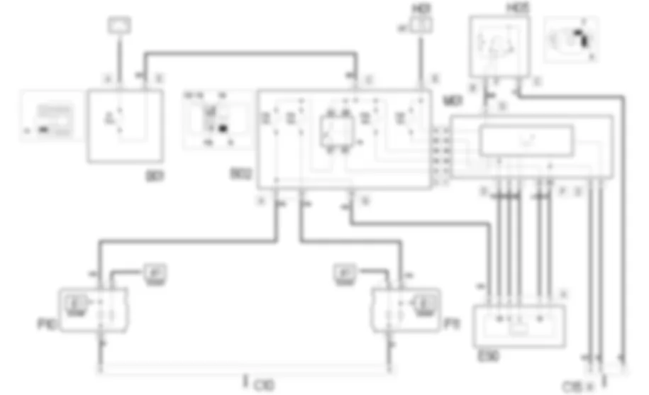 LUCI ANABBAGLIANTI - SCHEMA ELETTRICO Fiat DOBLO 1.9 JTD 8V Fino a 10/2000 LUCI ANABBAGLIANTI - SCHEMA ELETTRICO Fiat DOBLO 1.9 JTD 8V Fino a 10/2000