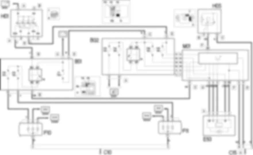 LUZES MEDIOS - ESQUEMA ELECTRICO Fiat DOBLO 1.2 8v da 12/03 LUZES MEDIOS - ESQUEMA ELECTRICO Fiat DOBLO 1.2 8v da 12/03