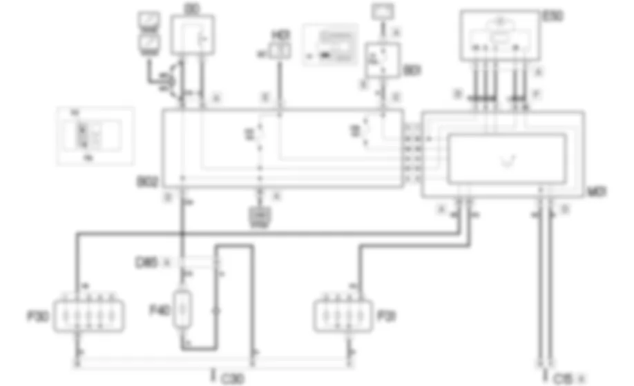 LUCI STOP - SCHEMA ELETTRICO Fiat DOBLO 1.9 JTD 8V  da 12/03