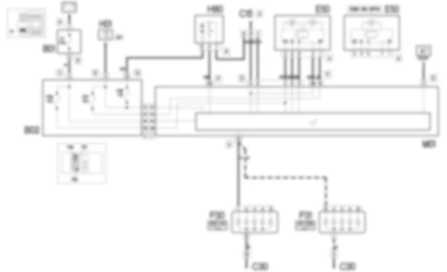 LUCI RETRONEBBIA - SCHEMA ELETTRICO Fiat DOBLO 1.9 JTD 8V  Fino a 10/2000