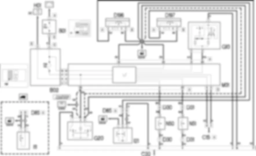 PLAFONIERE - SCHEMA ELETTRICO Fiat DOBLO 1.9 JTD 8V  Fino a 10/2000