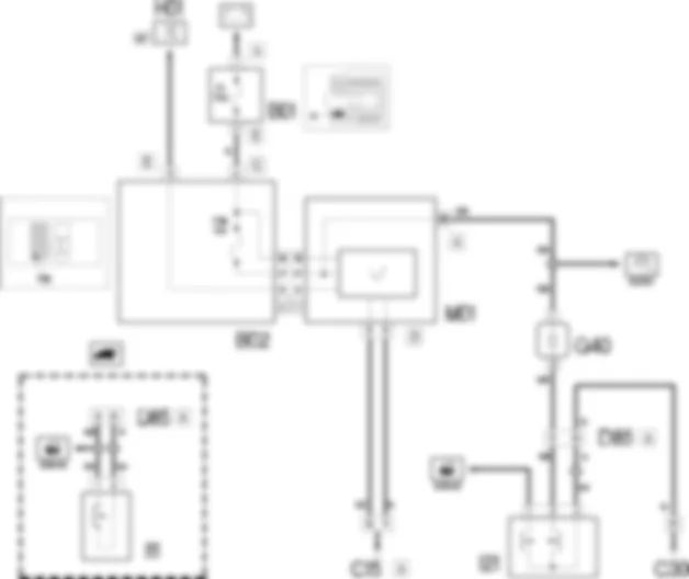 VERLICHTING DASHBOARDKASTJE               - BAGAGERUIMTE - ZONNEKLEP - ELEKTRISCH SCHEMA Fiat DOBLO 1.3 JTD 16V  da 12/03