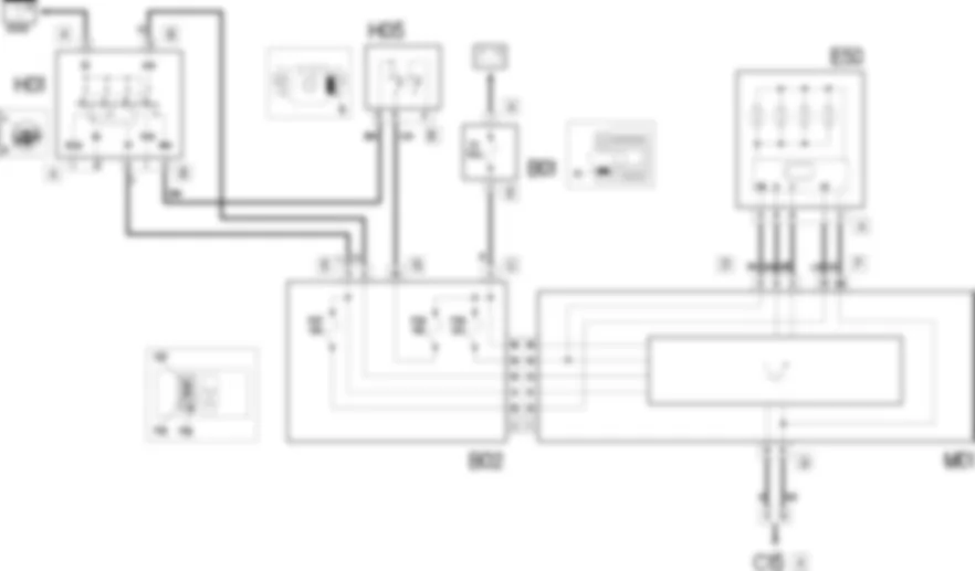 ILLUMINAZIONE STRUMENTI - SCHEMA ELETTRICO Fiat DOBLO 1.9 JTD 8V Da 10/2000 ILLUMINAZIONE STRUMENTI - SCHEMA ELETTRICO Fiat DOBLO 1.9 JTD 8V Da 10/2000