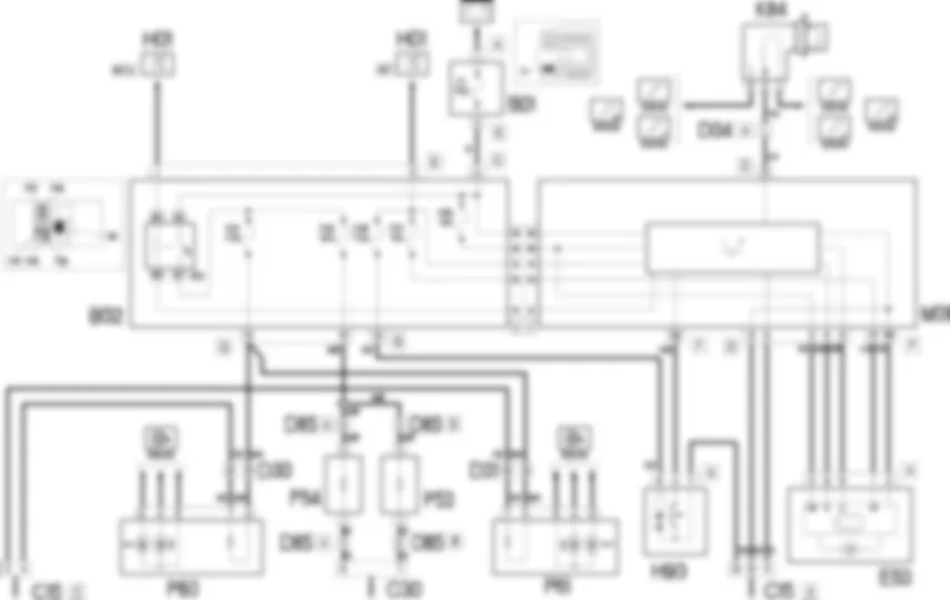 HEATED REAR WINDSCREEN AND DOOR MIRROR DEFROSTING - WIRING DIAGRAM Fiat DOBLO 1.9 JTD 8V da 12/03 HEATED REAR WINDSCREEN AND DOOR MIRROR DEFROSTING - WIRING DIAGRAM Fiat DOBLO 1.9 JTD 8V da 12/03