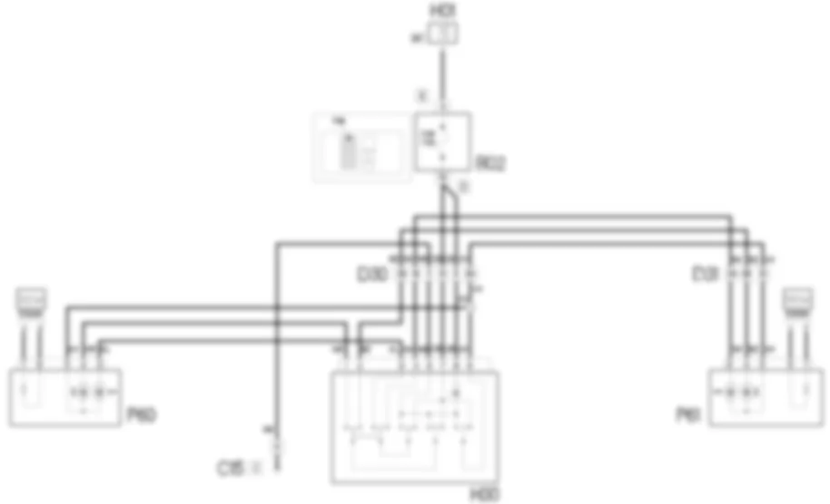 REGOLAZIONE SPECCHI ESTERNI - SCHEMA ELETTRICO Fiat DOBLO 1.9 JTD 8V  da 12/03
