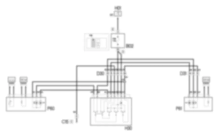 REGOLAZIONE SPECCHI RETROVISORI - SCHEMA ELETTRICO Fiat DOBLO 1.9 JTD 8V  Fino a 10/2000