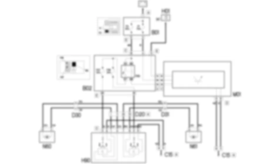 FRONT ELECTRIC WINDOWS - WIRING DIAGRAM Fiat DOBLO 1.9 JTD 8V da 12/03 FRONT ELECTRIC WINDOWS - WIRING DIAGRAM Fiat DOBLO 1.9 JTD 8V da 12/03