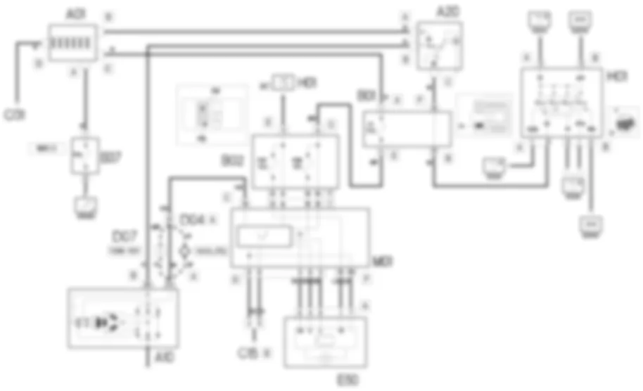 AVVIAMENTO E RICARICA - SCHEMA ELETTRICO Fiat DOBLO 1.9 JTD 8V Fino a 10/2000 AVVIAMENTO E RICARICA - SCHEMA ELETTRICO Fiat DOBLO 1.9 JTD 8V Fino a 10/2000
