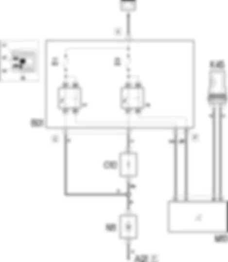 RAFFREDDAMENTO MOTORE - SCHEMA ELETTRICO Fiat DOBLO 1.9 DIESEL  Fino a 10/2000