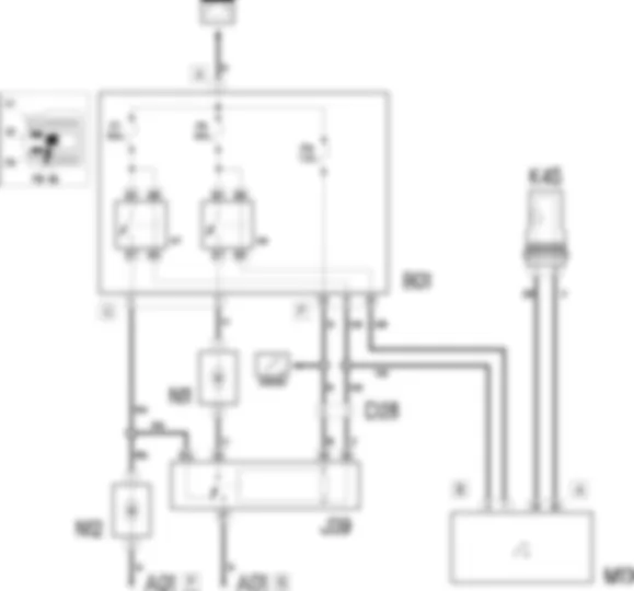 RAFFREDDAMENTO MOTORE - SCHEMA ELETTRICO Fiat DOBLO 1.3 JTD 16V  Da 10/2000