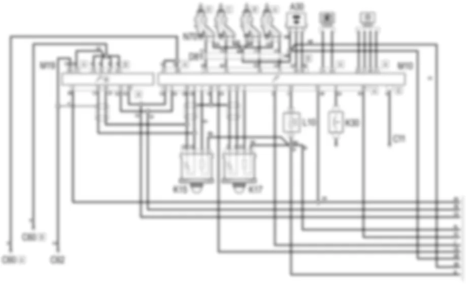 METHANE ENGINE ELECTRONIC MANAGEMENT - WIRING DIAGRAM Fiat DOBLO 1.6 16v  Da 10/2000