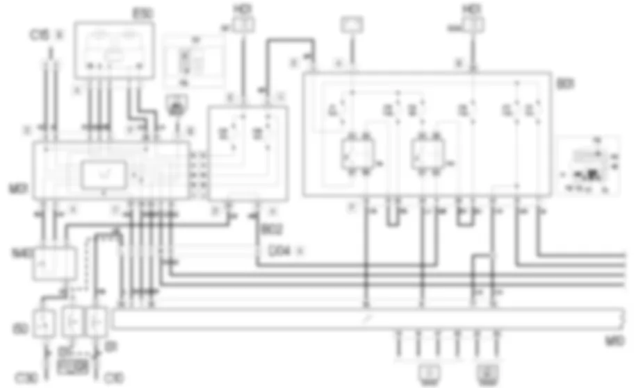 GESTIONE ELETTRONICA MOTORI DIESEL - SCHEMA ELETTRICO Fiat DOBLO 1.9 DIESEL  Fino a 10/2000