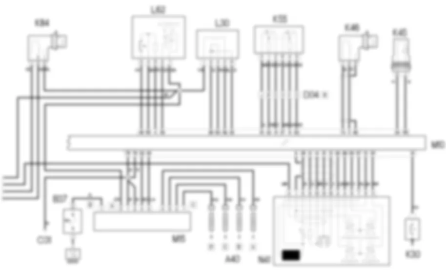 GESTIONE ELETTRONICA MOTORI DIESEL - SCHEMA ELETTRICO Fiat DOBLO 1.9 DIESEL  Fino a 10/2000