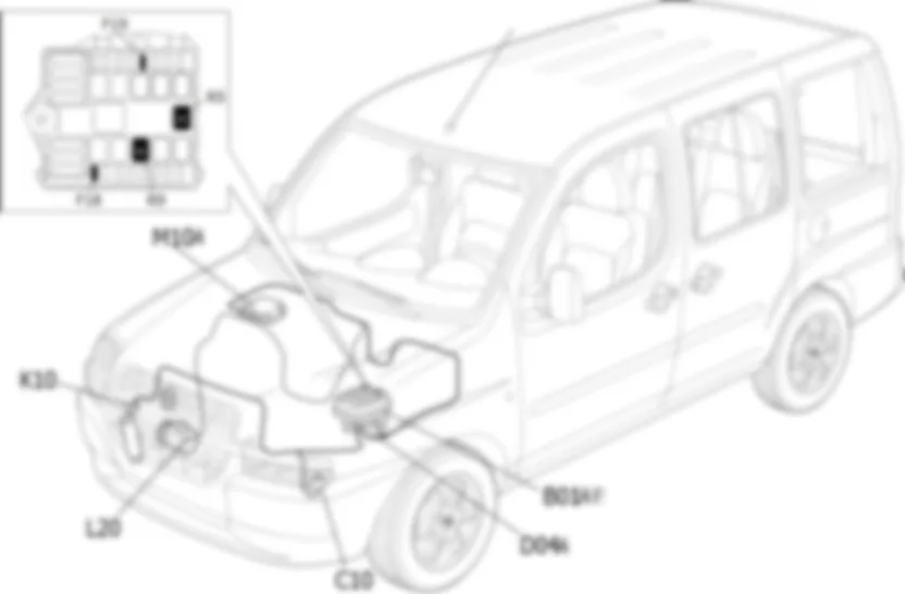 INSERIMENTO COMPRESSORE - LOCALIZZAZIONE COMPONENTI Fiat DOBLO 1.6 16v Fino a 10/2000 INSERIMENTO COMPRESSORE - LOCALIZZAZIONE COMPONENTI Fiat DOBLO 1.6 16v Fino a 10/2000
