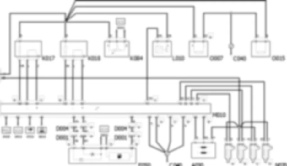 GESTION ELECTRIQUE DES MOTEURS ESSENCE - SCHEMA ELECTRIQUE Fiat DUCATO 2.0 16V  da 03/05