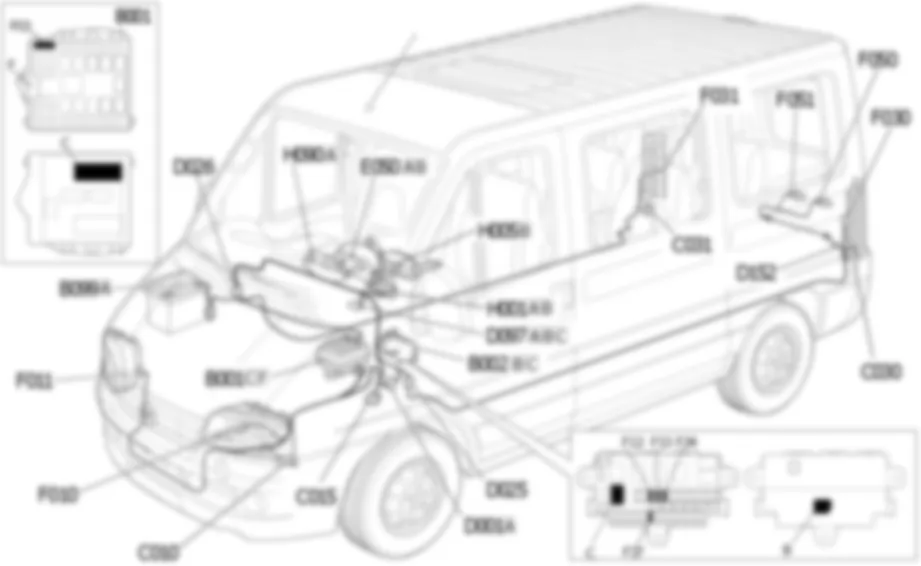 FEUX DE POSITION / DE PLAQUE LOCALISATION COMPOSANTS Fiat DUCATO 2.0 JTD 8V fino a 02/05 FEUX DE POSITION / DE PLAQUE LOCALISATION COMPOSANTS Fiat DUCATO 2.0 JTD 8V fino a 02/05