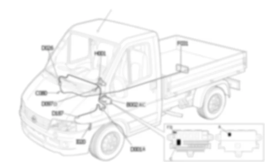 FEUX DE RECUL LOCALISATION COMPOSANTS Fiat DUCATO 2.8 JTD 8V fino a 02/05 FEUX DE RECUL LOCALISATION COMPOSANTS Fiat DUCATO 2.8 JTD 8V fino a 02/05