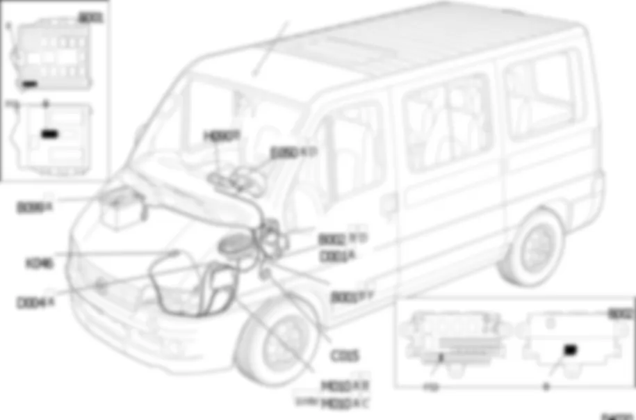 COMPTE-TOURS LOCALISATION COMPOSANTS Fiat DUCATO 2.3 JTD 16V fino a 02/05 COMPTE-TOURS LOCALISATION COMPOSANTS Fiat DUCATO 2.3 JTD 16V fino a 02/05